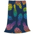 thumbnail image 2 of Sikiie Abstract Bright Pineapple Fruit Retro Ultra-Soft Micro flannel Blanket Luxury All Seasons Warm Blanket for Bedding Sofa and Travel (4 sizes)-50"x40", 2 of 7