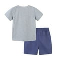 thumbnail image 5 of Esaierr Baby Toddler Boys Girls Outfits Cartoon Short Sleeve T-Shirt Top + Shorts Summer Newborn Set 2Pcs for 2-8Y, 5 of 7
