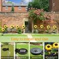thumbnail image 2 of Sunflower Solar Lights Outdoor Garden Lights VIIWII 2 Pack LED Outside Lights for Lawn Yard Pathway, 2 of 7