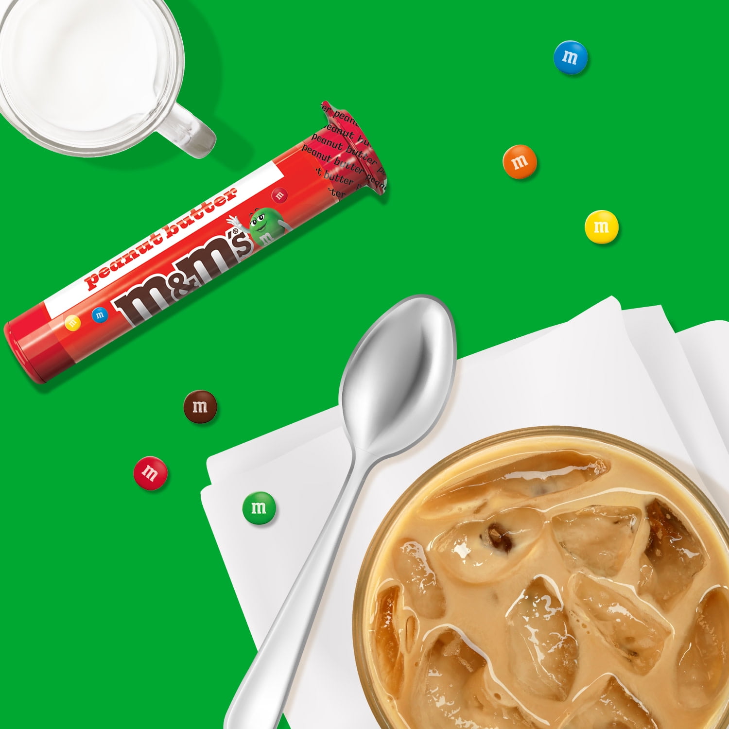 (4 pack) M&M's Minis Peanut Butter Milk Chocolate Candy - 1.74 oz Mega Tube (Packaging May Vary)