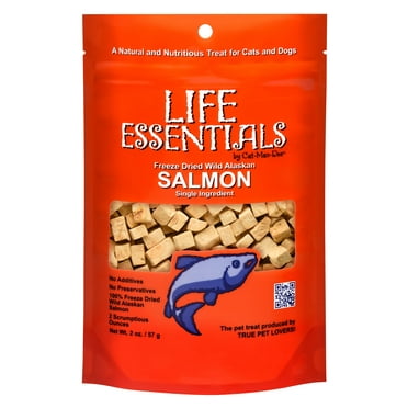 Life Essentials Freeze Dried Wild Alaskan Salmon Dog & Cat Treats, 2 oz. bag