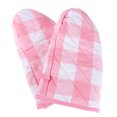 thumbnail image 3 of Guantes para hornear a cuadros 2 piezas Guantes de cocina resistentes al calor para horno microondas, 3 of 5
