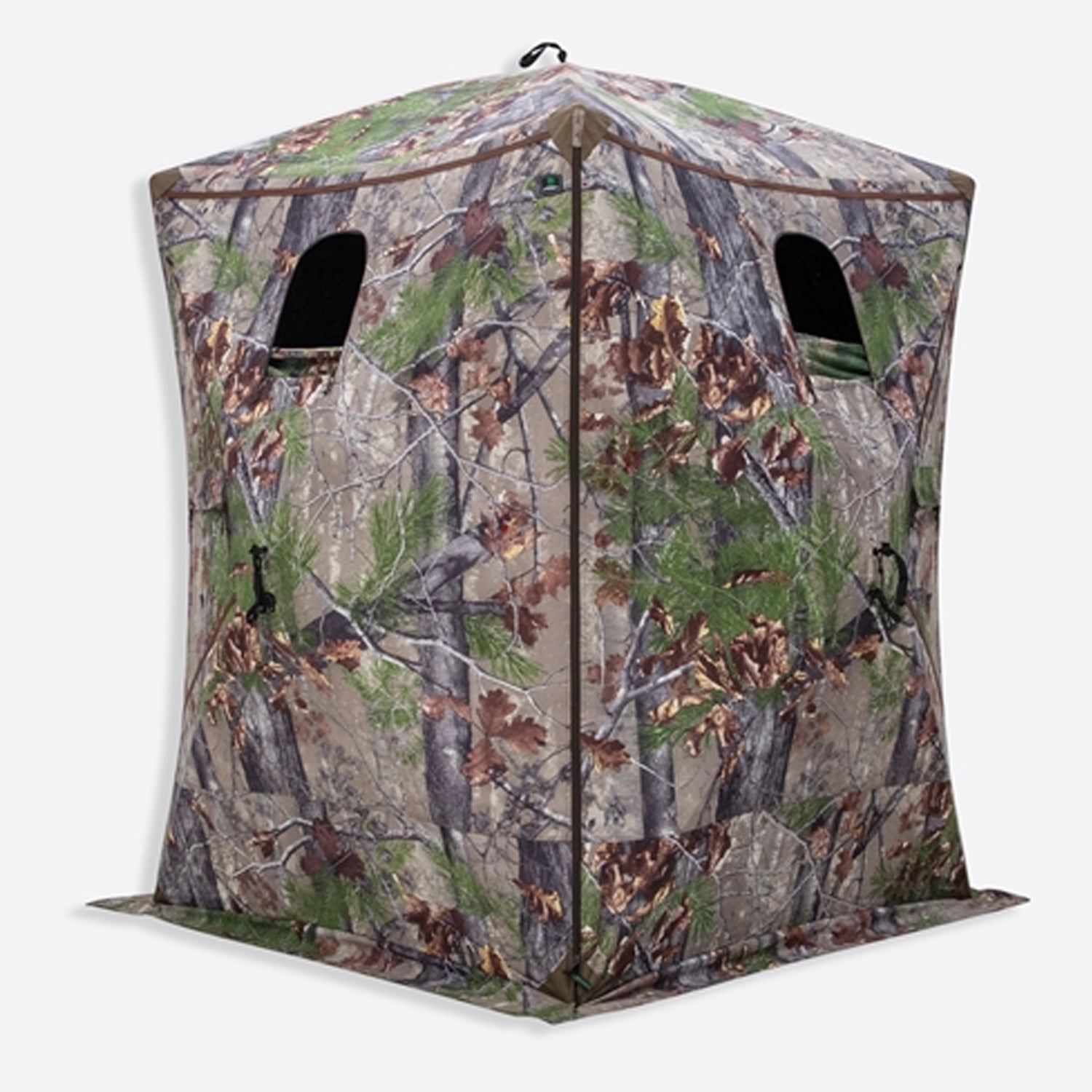 Barronett Blockout 300 Pop Up 3 Person Hunting Ground Blind Tent, Backwoods Camo