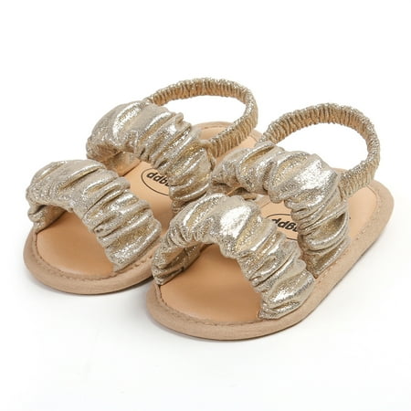 Awevudst Infant Baby Girls Sandals Cute Anti-Slip Soft Sole Princess Shoes