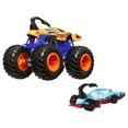 thumbnail image 3 of Hot Wheels Monster Truck & Car, 1:64 Scale Die-Cast Truck & Car (Styles May Vary), 3 of 7