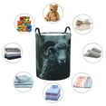 thumbnail image 4 of Fotbe Moody Ram Portrait Cesto de Ropa con Asas, Cesto Impermeable de Gran Capacidad, Bolsa de Lavado para Dormitorio, Cesto de Ropa con Ruedas y Asas-Small, 4 of 6