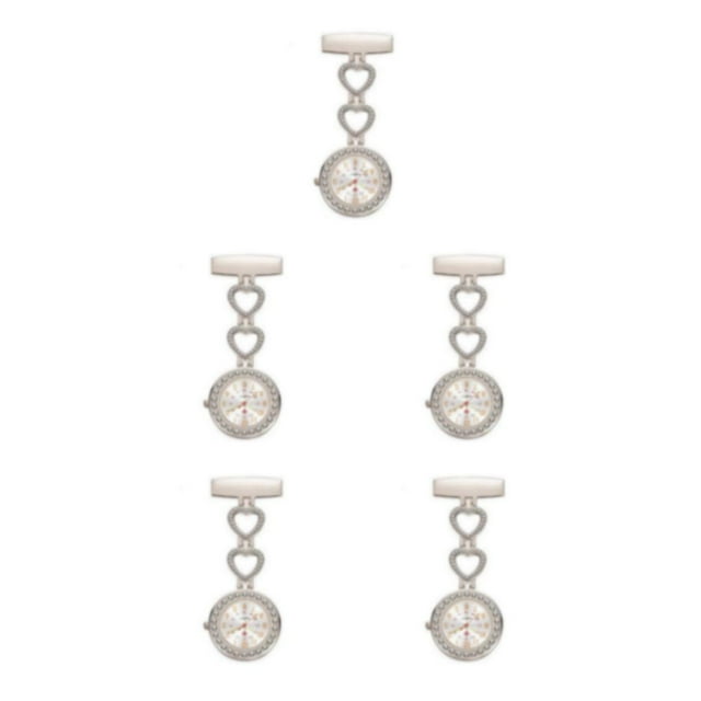 Thinsony 2pack/lot Practical Pocket Watch For Doctors And Students Accurate Timing White 5Set