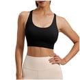 thumbnail image 2 of Livrdious Sports Bras for Women Lightweight Breathable Cross Back Medium Support Padded Push Up Sport Bra comfy for Fitness Workout Yoga and Everyday Wear, 2 of 5