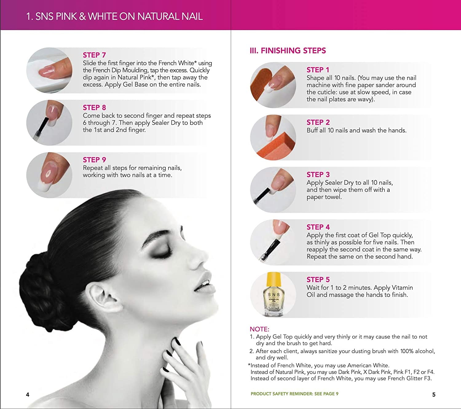 SNS Nails Dipping Powder Nail Kit - Pink/Red