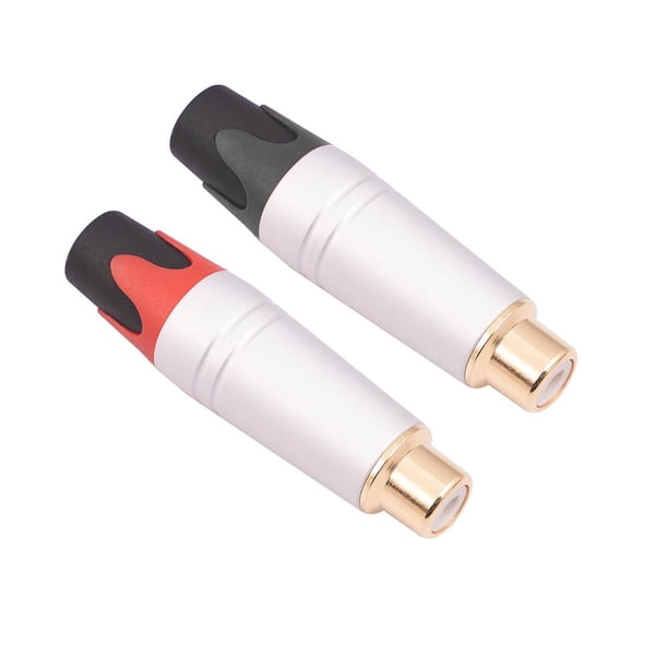 Conector RCA para convertidor de cable coaxial conector estéreo 2 unidades JShteea El nuevo