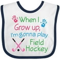thumbnail image 3 of Inktastic Future Field Hockey Player Boys or Girls Baby Bib, 3 of 4