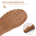 thumbnail image 4 of NCCB Men's Moccasin Slippers Memory Foam Warm Plush House Slippers Indoor Outdoor Slippers for Men Beige 13, 4 of 6