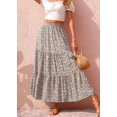 thumbnail image 2 of Falda larga floral elástica KIRUNDO para mujer 2025, talla pequeña, 2 of 5