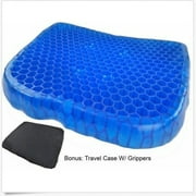Soft Breathable Cool Car Chair Gel Honeycomb Seat Cushion Saddle Back Support
