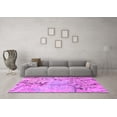 thumbnail image 3 of Ahgly Company Indoor Square Abstract Purple Modern Area Rugs, 6' Square, 3 of 4
