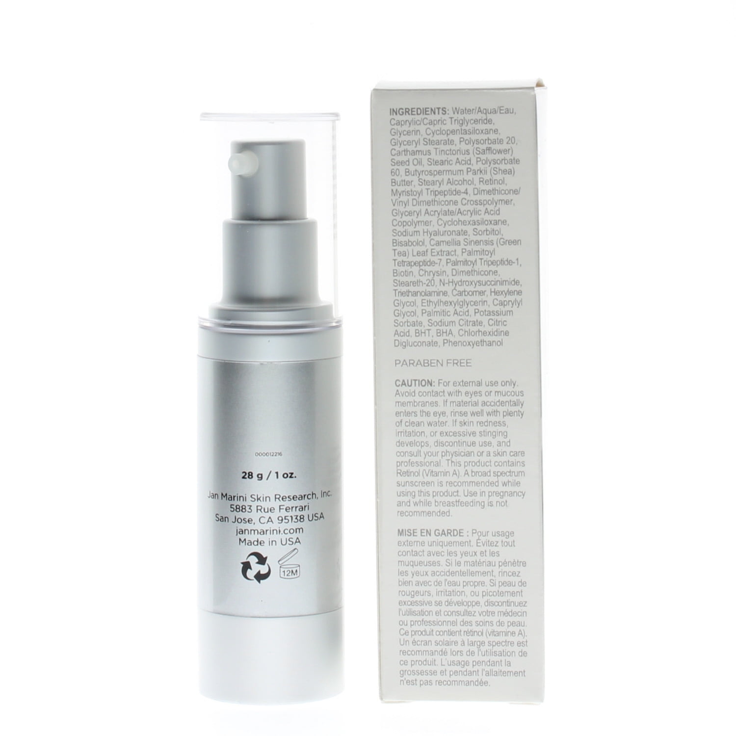 Jan Marini Age Intervention Retinol Plus Face Cream 1oz
