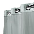 thumbnail image 5 of Hookless Waffle Shower Curtain, 3-in-1 Shower Curtain with Sheer Top Window, Flex-on Rings & Fabric Liner, 71 In Wide x 74 In Long, Misty Blue, 5 of 7