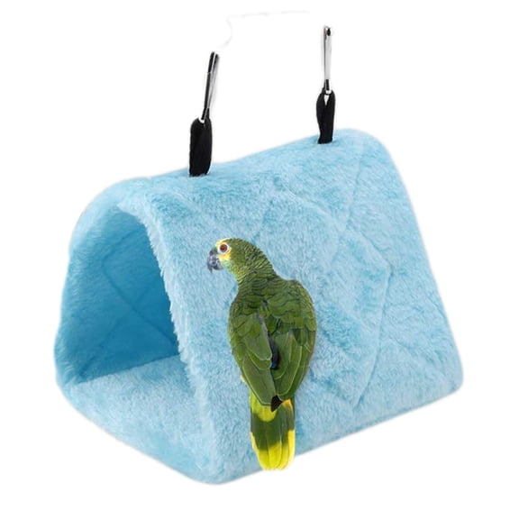 EIMELI Parrot Hammock Bird Nest,Warm Soft Plush Hammock Hanging Cage Tent for Birds Parrot Winter Warm Bed Pet Toy Pouch Cotton Bed