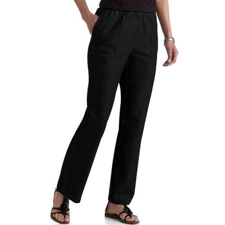white stag flat front pull on pants
