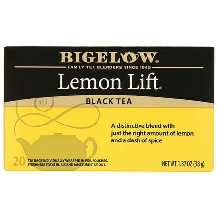 Bigelow Lemon Lift, Black Tea Bags, 20 Count