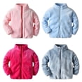 thumbnail image 2 of Invierno otoño bebé niños niñas abrigo chaqueta de lana moda Color sólido niños Tops traje de manga larga zhangmengya unisex, 2 of 2
