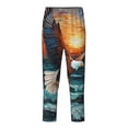 thumbnail image 2 of Disketp Textured Bald Eagle for Teenagers' Pajama Pants ,Lounge Pants Teen joggers Ideal for Home, School, or Sports-Large, 2 of 6