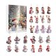 thumbnail image 1 of TQEHS Árbol de Navidad con muñeco de nieve Calendario de Adviento de Navidad Caja de regalo de acrílico Caja del tesoro = W9M4, 1 of 6