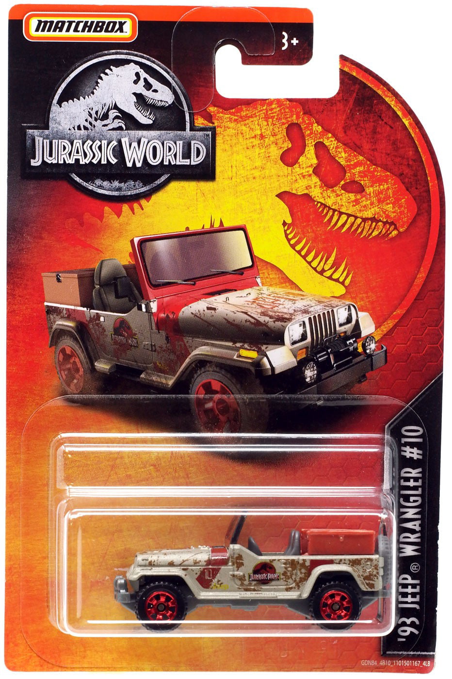 Matchbox Jurassic World '93 JEEP WRANGLER Mattel 