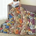 thumbnail image 6 of Cauagu Funny Dogs Family Pattern Flannel Bed Blankets,Fleece Blanket Comfortable Air Conditioning Blanket for Sofa Bed Travel Couch & Living Room -40"x30", 6 of 8