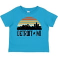 thumbnail image 3 of Inktastic Detroit Michigan Skyline Retro Boys or Girls Toddler T-Shirt, 3 of 5