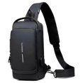thumbnail image 1 of Men'S Chest Bag - Anti-Theft Crossbody Sling with USB Charging Port, Sport & Travel Messenger Pack, 1 of 5
