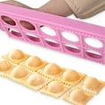 thumbnail image 3 of Maytalsory Dumplings DIY Tool Delicious Dumplings Easily Pink Wide Applications Durable 10 Grid Round, 3 of 6