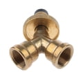 thumbnail image 3 of Adaptador Divisor en de Propano de Latón, Conector en T Del Adaptador de Gas de 2 Vías DYNWAVEMX Adaptador divisor de propano, 3 of 8