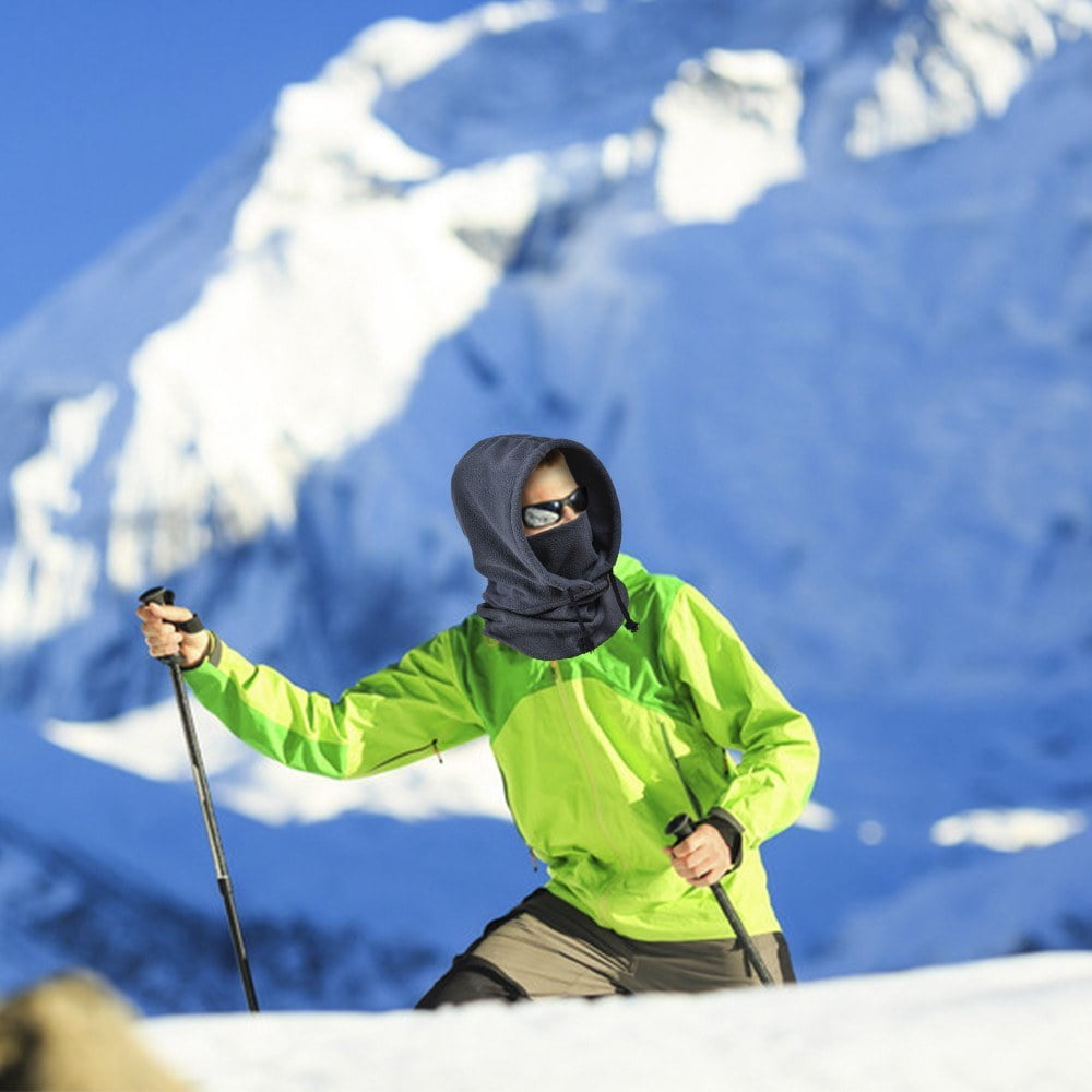 Polar Fleece Balaclava Face Cover and Neck Warmer for Winter Sports