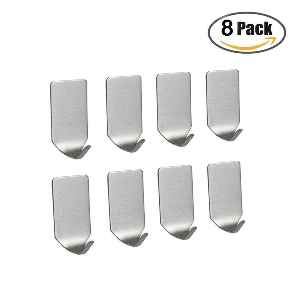 3M Adhesive Shower Coat Hooks Wall Mounted Bath Towel Hanger Single