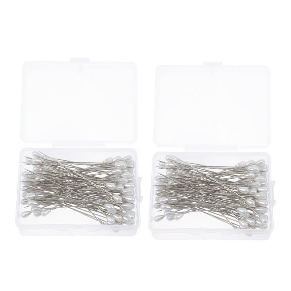 KAKOWELY Crafting Pin Straight Silver 2Boxes 3Inches