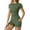 Army Green, variant on Hpapadks Work Out Sets Gym for Women 2 Piece Seamless Short Sleeve Solid Tight Tops High Waist Shorts Stretchy Gym Workout Yoga Outfit Yoga Sets for Women Army Green L