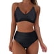 thumbnail image 2 of Augper Fashion Women's Sleeveless Solid Bikini Set Swimsuit Push-Up Padded Swimwear Swimsuit Beachwear, 2 of 8