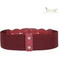 thumbnail image 2 of Women Elastic Wide Dress Belt 50S Stretchy Vintage Waist Cinch Belt, 2 of 8