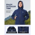 thumbnail image 5 of CAMEL Women's Athletic Jakcet Coats Lightweight Waterproof Fashion Outerwear Jackets Outdoor Casual Sportswear Blue, 5 of 13