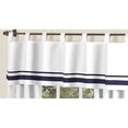 thumbnail image 1 of Sweet Jojo Designs Hôtel Blanc et Bleu Marine?Valance Moderne de Fenêtre, 1 of 4