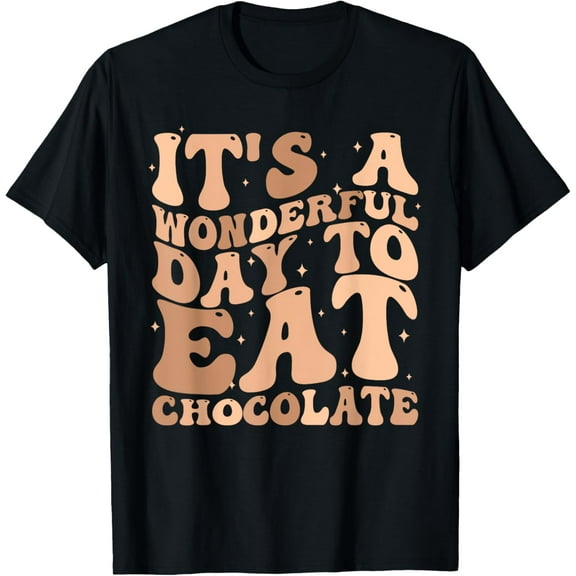 Funny Chocolate Lover Chocolate Bars T-ShirtMen and women, Black T-shirt, size: Extra large