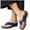 Navy, variant on VerPetridure Womens Sandals Casual Summer Stretch Orthotic Slide Sandals Cross Sandals Woven Beach Wedge Slippers Shoes
