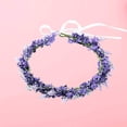 thumbnail image 3 of Corona de flores - Corona de flores - Corona de lavanda - Diadema de novia - Para mujer - Boda - Fiesta de cumpleaños - Accesorios (Morado claro/Blanco), 3 of 5
