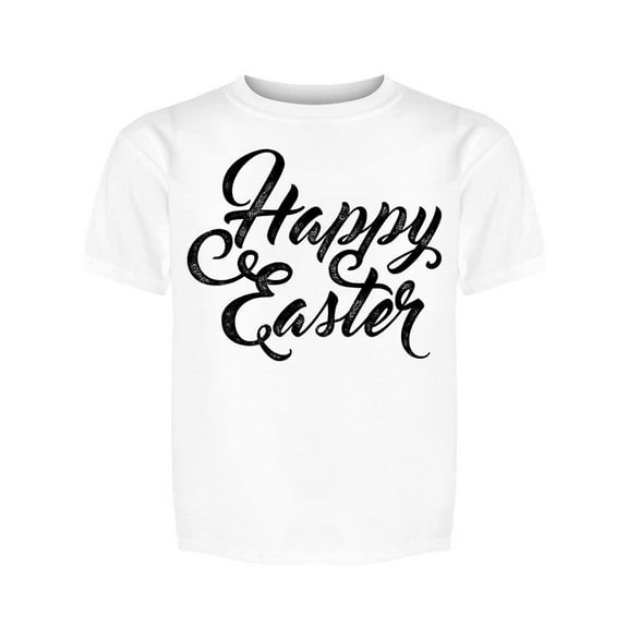 B/w Happy Easter  Tee Girl's -Image by Shutterstock