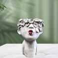 thumbnail image 4 of Escultura facial de resina, de cabeza, artificial hecha a mano, de cactus, hogar, jardín, escritorio, decoración para Baoblaze macetas de plantadores de cara, 4 of 7