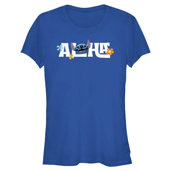 Juniors Lilo & Stitch Aloha Alien Face T Shirt