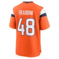 thumbnail image 3 of Men's Nike Mitchell Fraboni  Orange Denver Broncos Team Game Jersey, 3 of 6