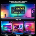 thumbnail image 5 of Bande de Synchronisation d'Écran d'Ordinateur, Moniteur à DEL RVB, Rétroéclairage PC, Lumière de Prise pour Esports, Pièce pour Moniteur de 27 Pouces, 5 of 5