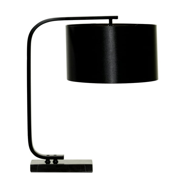 DecMode Black Minimalist Metal Table Lamp with Shade, 22.2"H Walmart